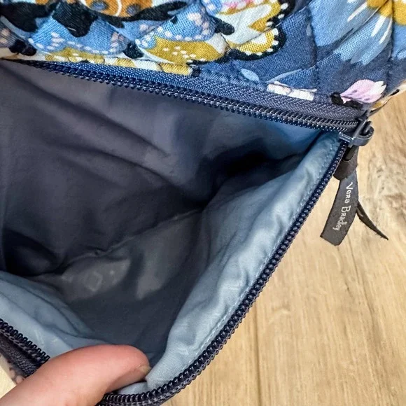 Vera Bradley Lighten Up Sling Backpack Charmont Meadow Gray - Picture 8 of 10